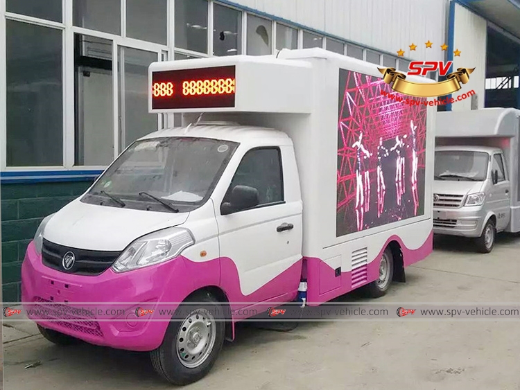 Mini LED Truck FOTON - Purple White